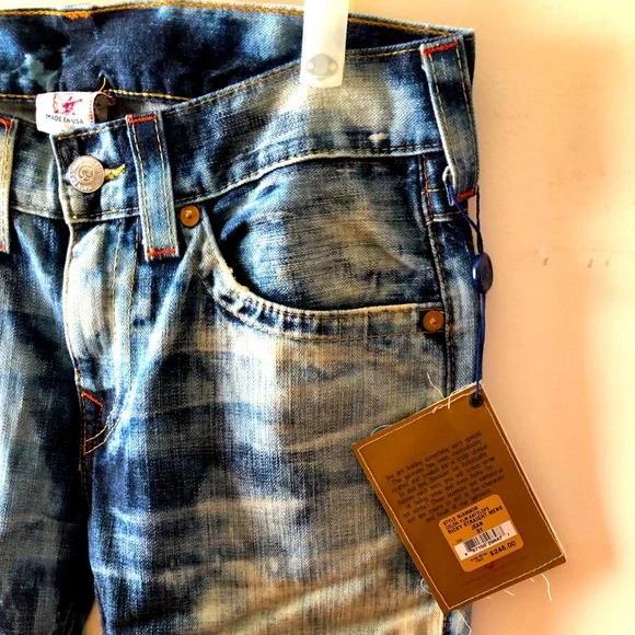NWT True Religion Men’s Straight Denim Made in USA ; Y2K Version - Picture 8 of 8